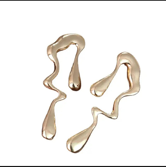 Liquid Metal Earrings